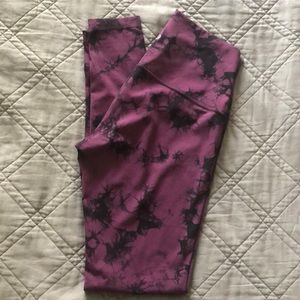 Lululemon High Waist Wonder Unders Tye-Dye